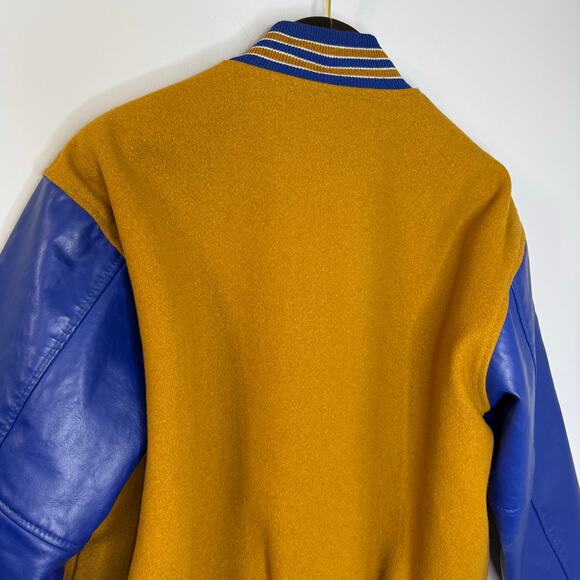 Vtg Varsity Letterman Jacket Game Sportswear Leather & Wool Men's L - Picture 8 of 14